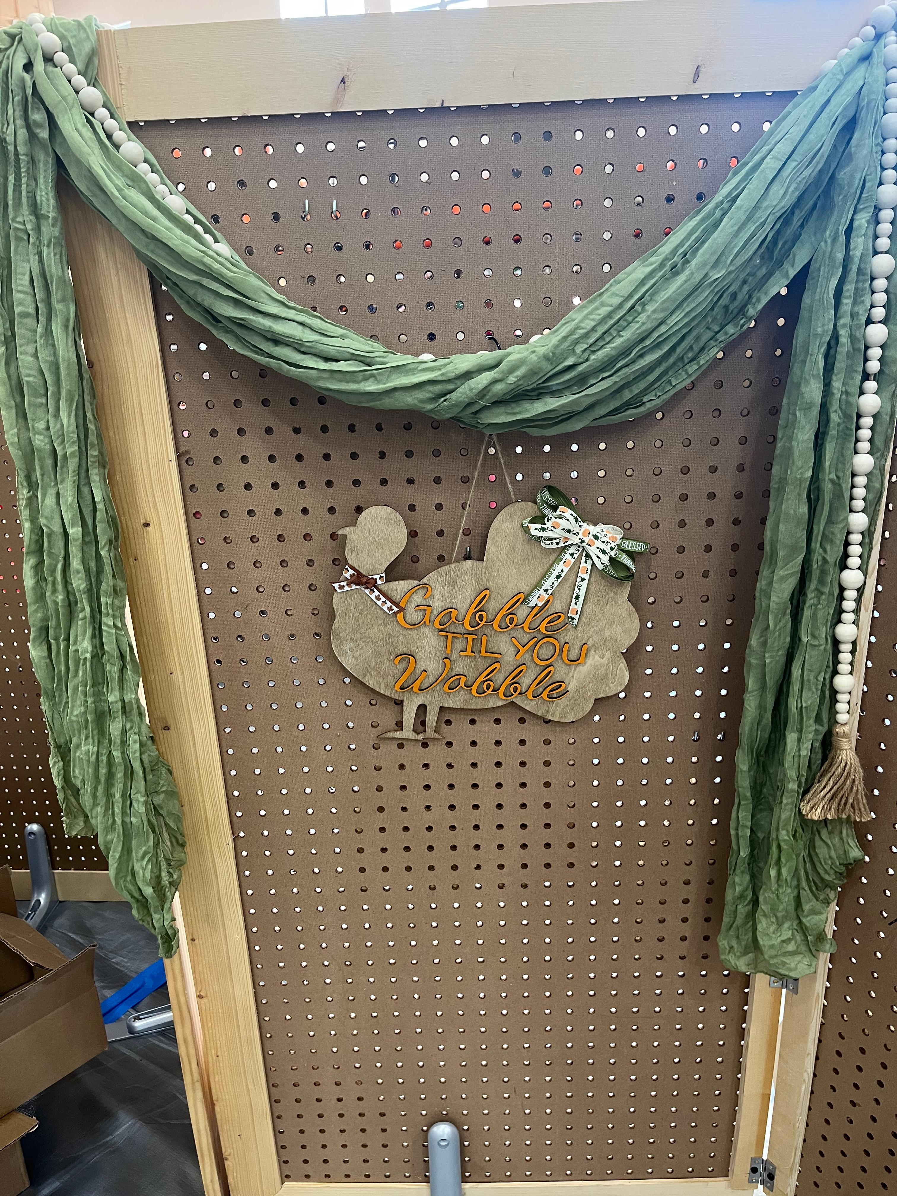 Turkey signs - Pour Some Gravy On Me and Gobble till you Wobble