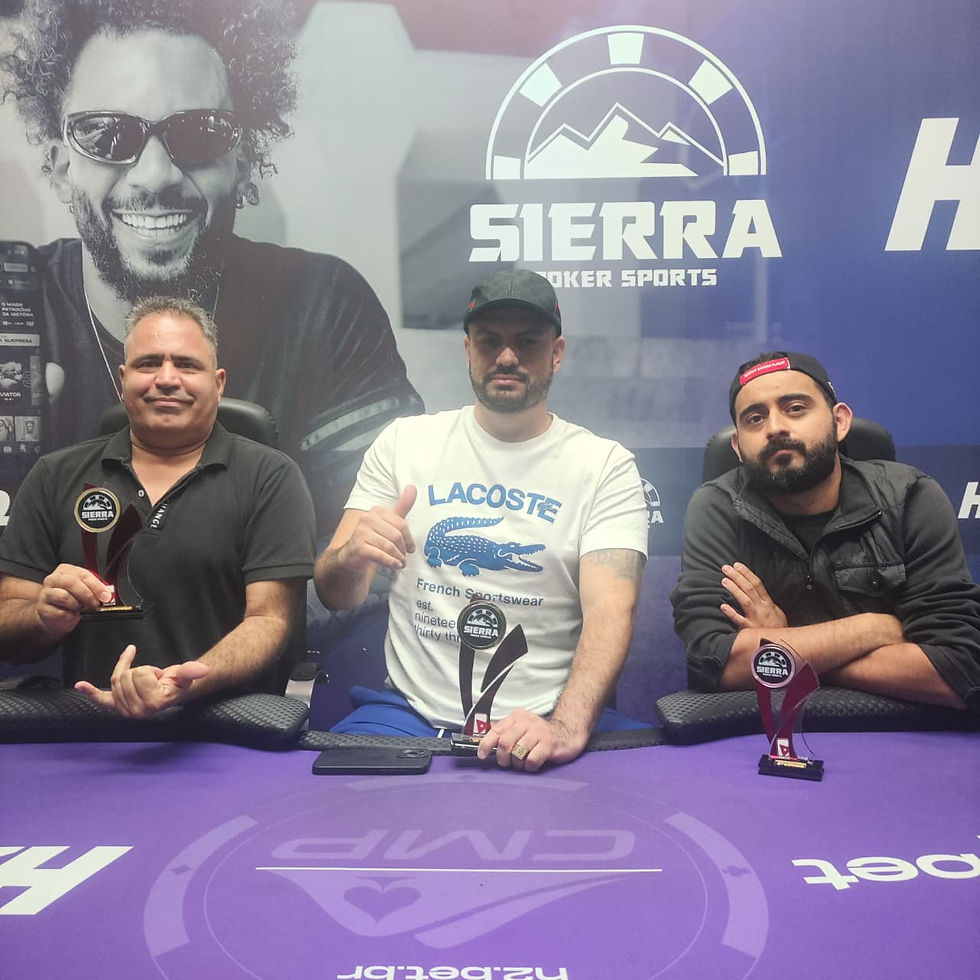 Pódio do Terça Poker Night 10K
