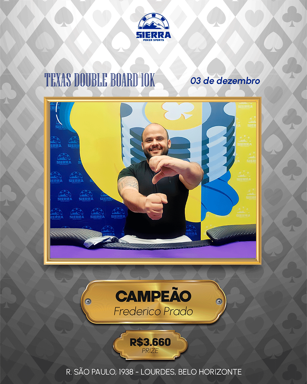 Leitura perfeita no Double Board leva Frederico Prado ao título