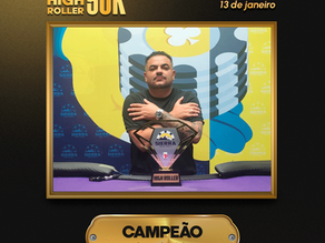 Alan Da Silva crava o High Roller 50K com grande desempenho!