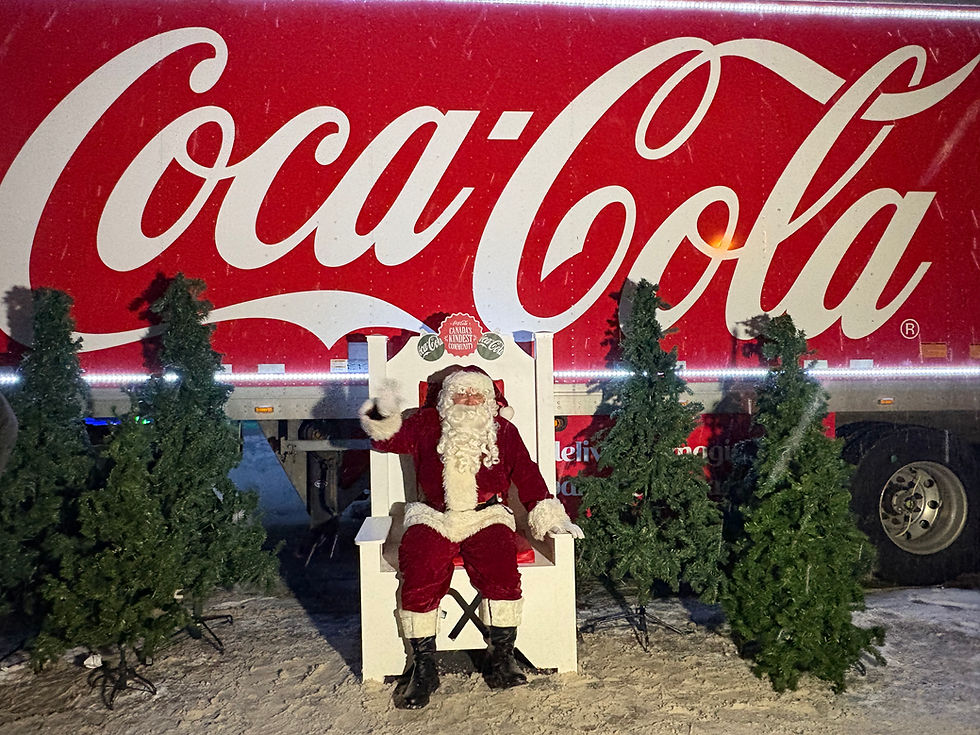 Santa brought excitement and joy to Milt Dunnell Field last weekend