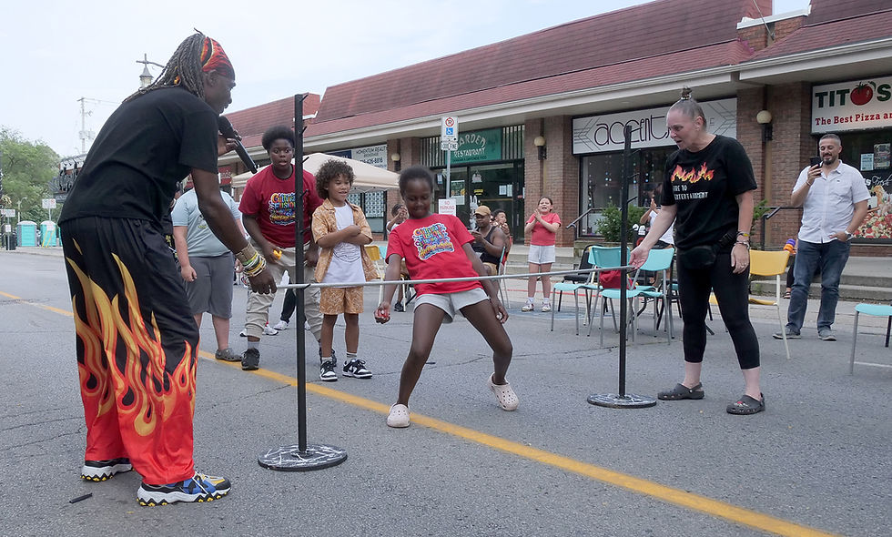 Limbo was a great audience participation activity at the Cultural Fusion Extravaganza.