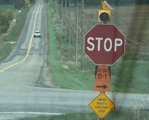 Unauthorized sign removed in Wilmot
