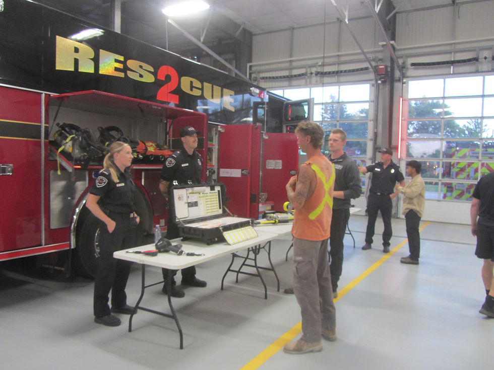 The Thames Centre Fire Department recently hosted a recruitment open house at the Thorndale station.