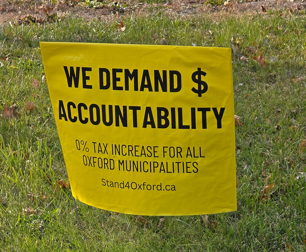 Grassroots group unhappy with 2026 Oxford budget
