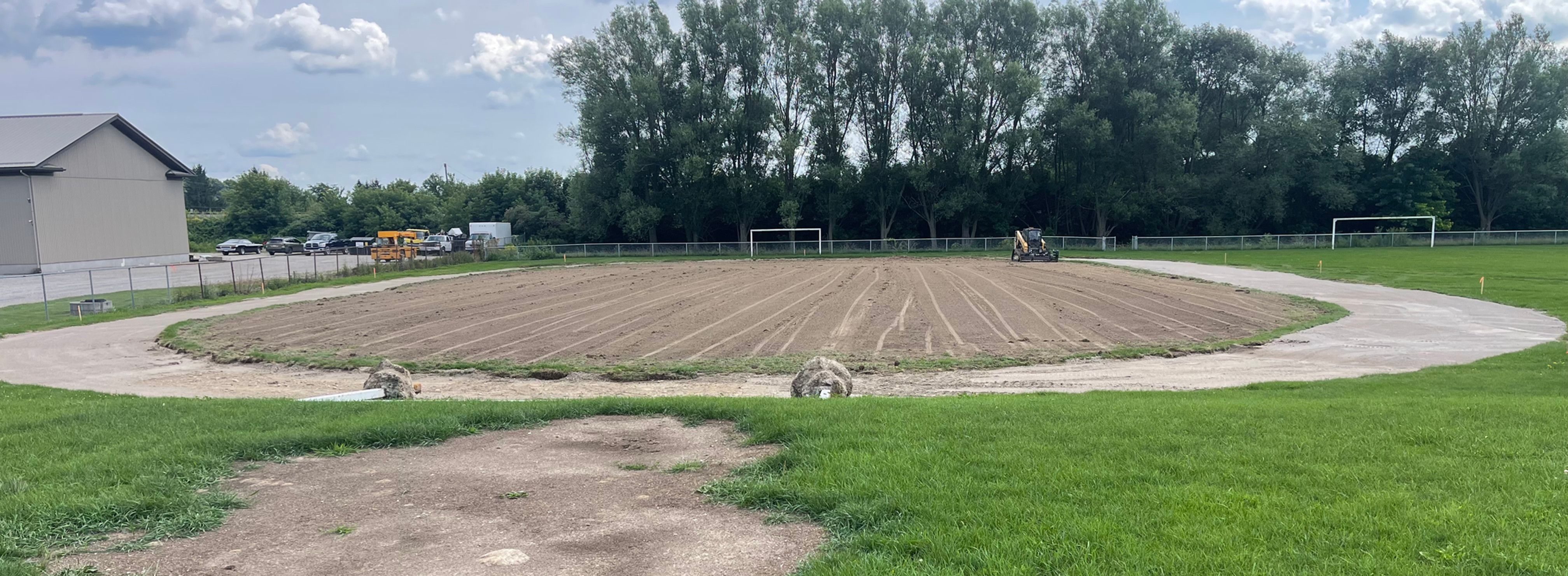The newly completed running track at Sprucedale Public School will be used for gym classes, recess and lunch activities, and track and field, while also providing another opportunity for local youth to get active. Gary West photo