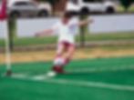 Reese Campbell of the Stratford U15 Strikers executes the corner kick against the Guelph Jr. Gryphons in the Nothers Cup second-round match at Cowan Field on July 10.