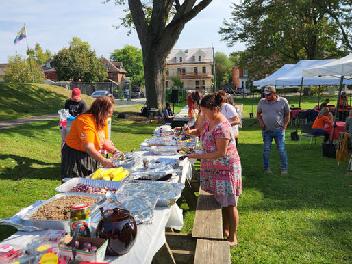 Traditional Indigenous feast brings sense of community to gathering at Falstaff Family Centre