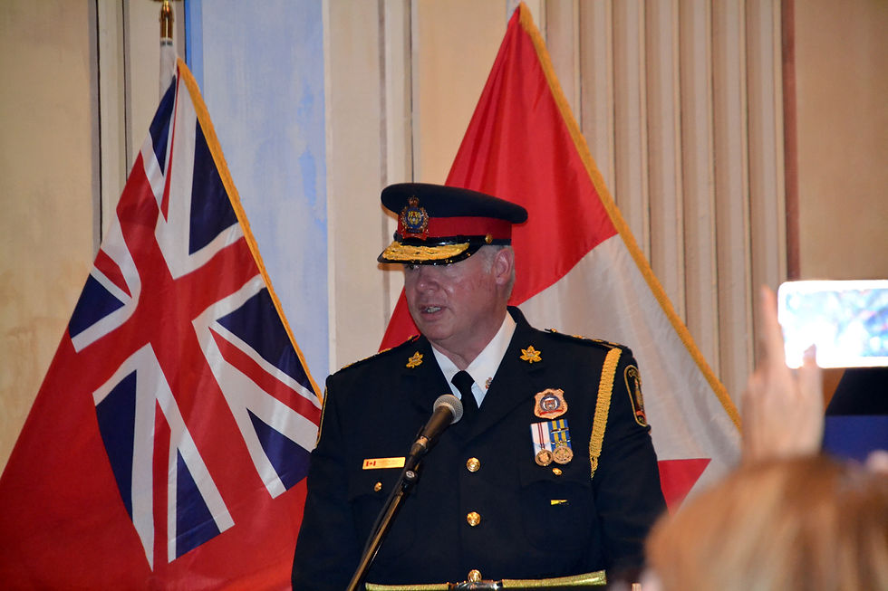 Chris Leather was officially sworn in as the Cobourg Police Service’s 14th chief of police on July 23, 2026. He assumed his new role on June 1. /Natalie Hamilton photo