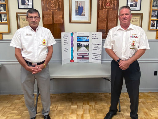 Delhi Legion raises funds for commemorative crosswalk