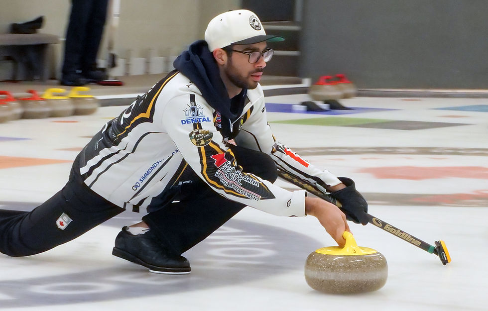 With his 2025-26 competitive season completed, Courtland’s Jayden King recently convened and played in a Scotch Doubles Bonspiel in Tillsonburg. King’s Team Ontario did not make the finals at the Montana’s Brier, but two of three losses in pool play were to finalists.