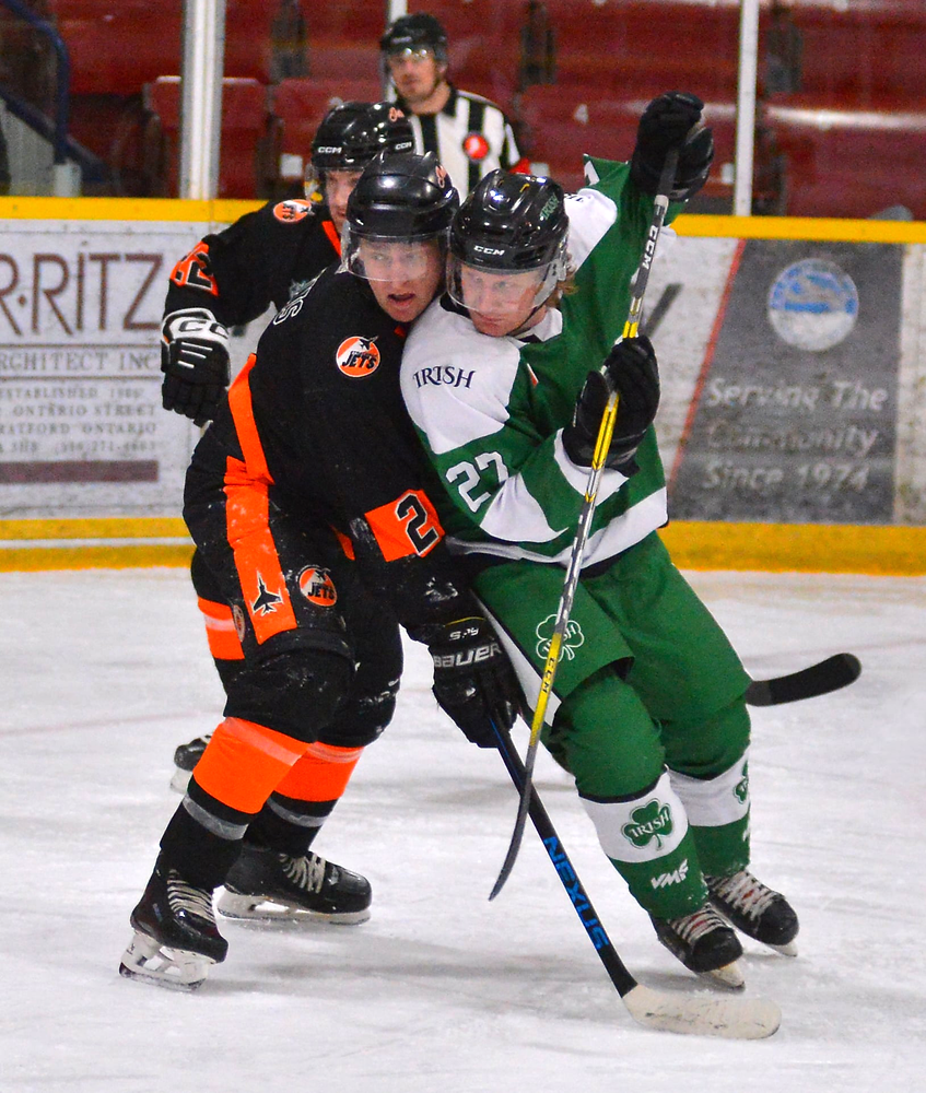 Vari Form Strathroy Irish open playoffs versus the Strathroy Jets