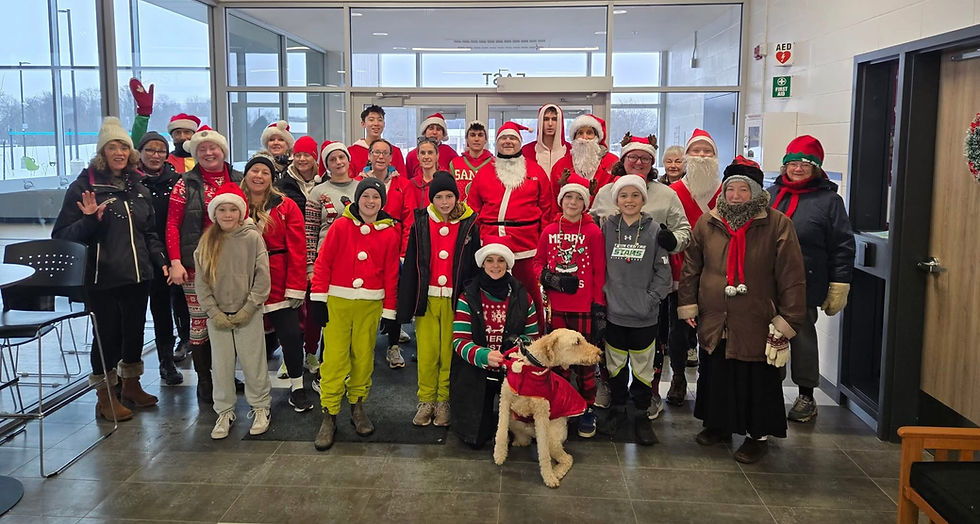 A group of Wellesley “jinglers” dressed for the season and showed their support during last weekend’s Jingle Run/Walk. Contributed photo