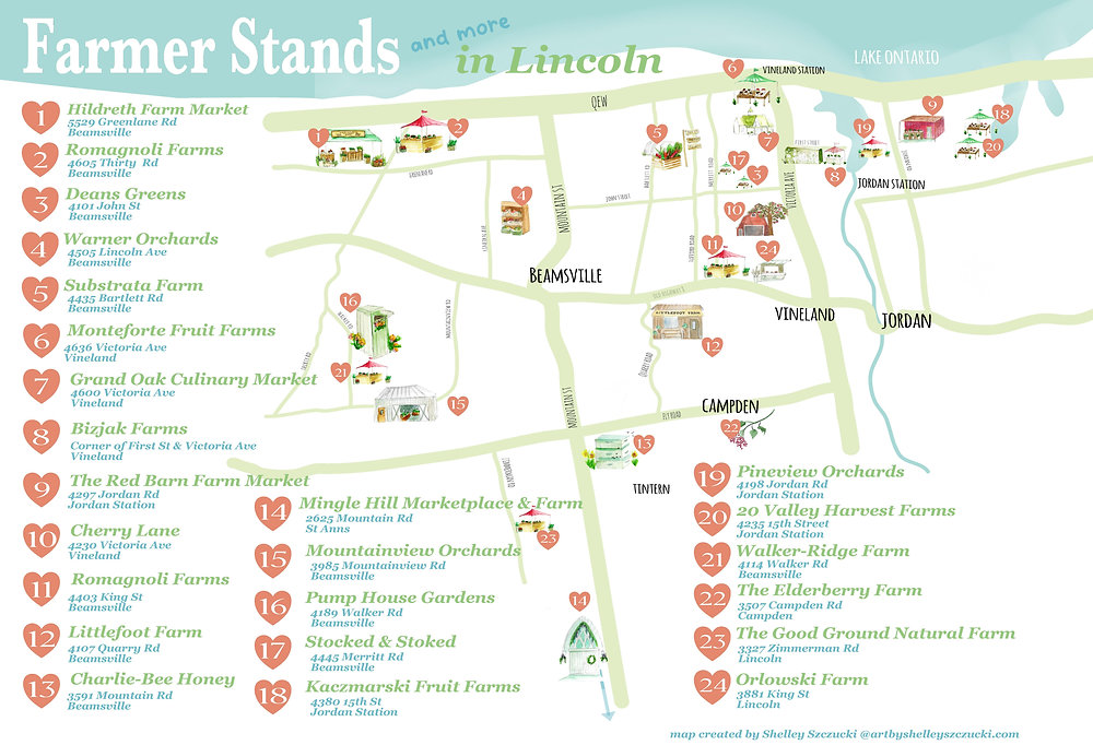 Mapping Lincoln's fruit stands
