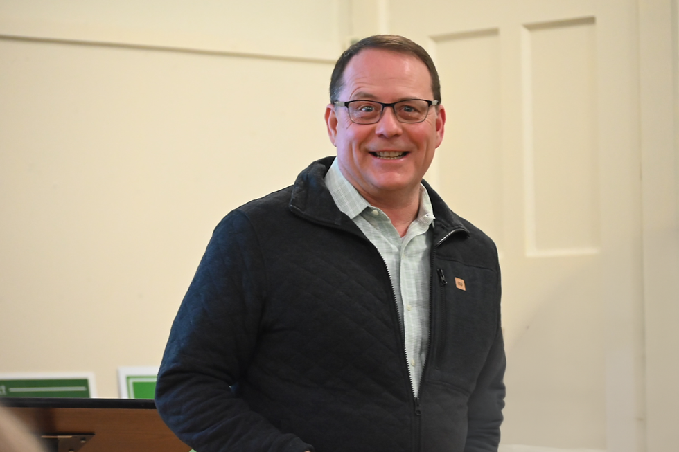 Ontario Green Party Leader Mike Schreiner was in Stratford Feb. 2 for the local riding’s first constituency association meeting.