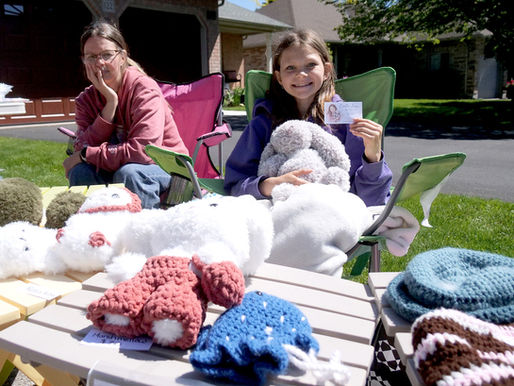 Creative young entrepreneur is hooked on crocheting