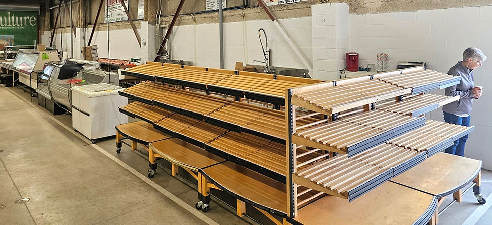 The Simcoe Farmer’s Market new location under the grandstand.