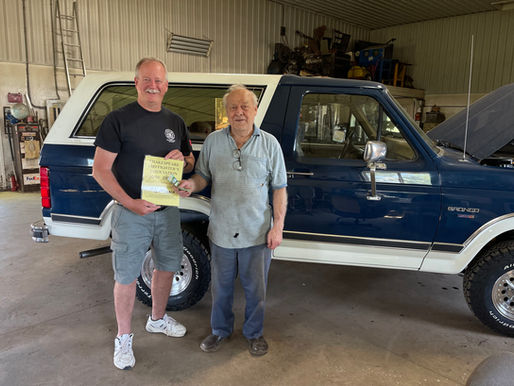 Bob Lantz wins $500 in Shakespeare firefighters' 50/50 draw