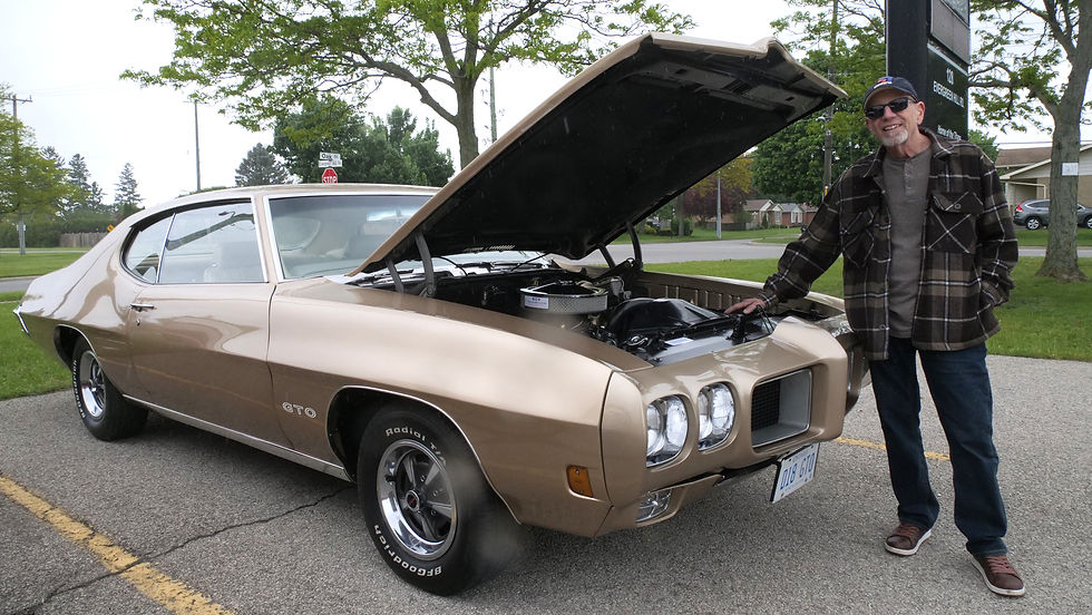 Doug Eighteen brought his 1970 Pontiac GTO to Holy Trinity’s annual car show on May 23.