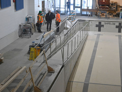 Community centre construction on schedule
