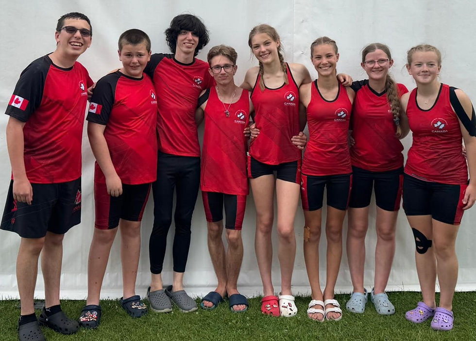 Team Canada dragon boaters Everett Weaver, Daniel McArthur, Daniel Bean, Devin Keane, Alexandra Stephens, Avery DeWitt, Grace VanZandwijk and Laynee McIlwain return from the world championships with some impressive hardware. They collectively won 33 medals for the country.
