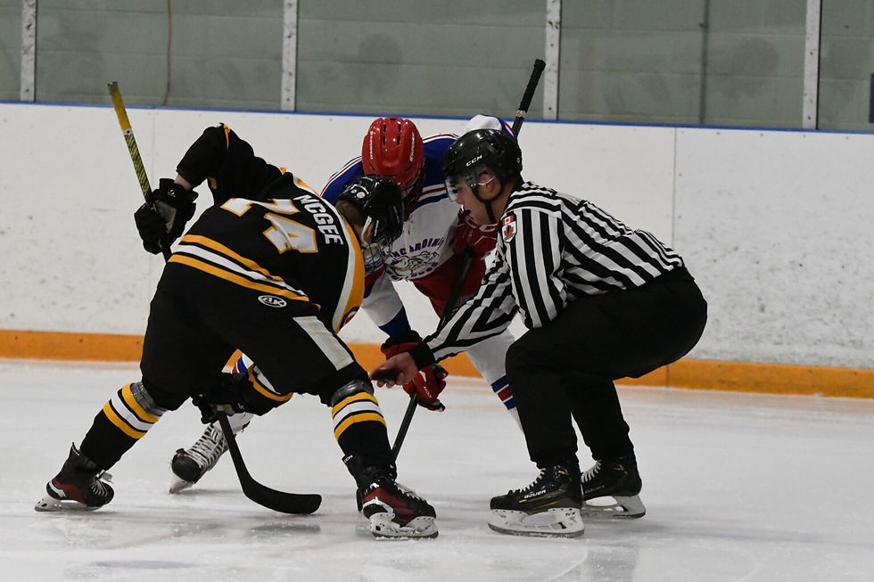 Ryan McGee, who has 18 points in 34 games, faces off against a Bulldog.