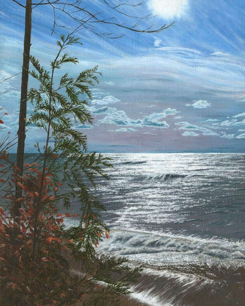 Painting by Bridget Van Osch.