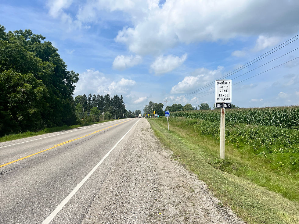 Oxford County is creating eight new Community Safety Zones across the region, including two in Tavistock. Photo courtesy of Oxford County