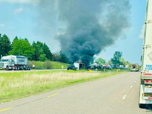 One dead following fiery collision on Highway 403 Paris