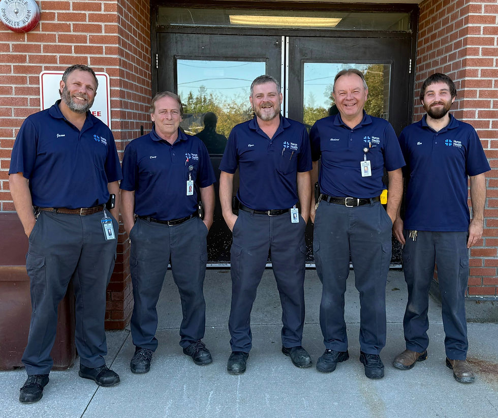 Members of the Healthcare Facilities team at AMGH (L-R): Jason Duckworth, Doug McKellar, Ryan Pollock, Richard Gethke, and Ben Moulton.