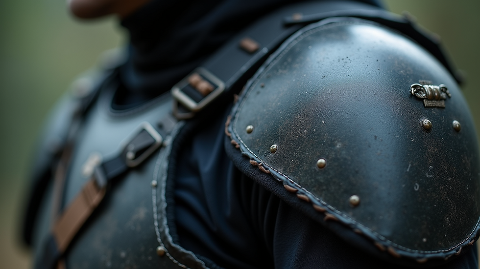 Close-up view of soft armor panel with flexible fabric layers