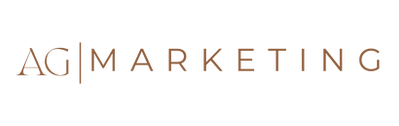 AG Marketing Linear Logo, tan