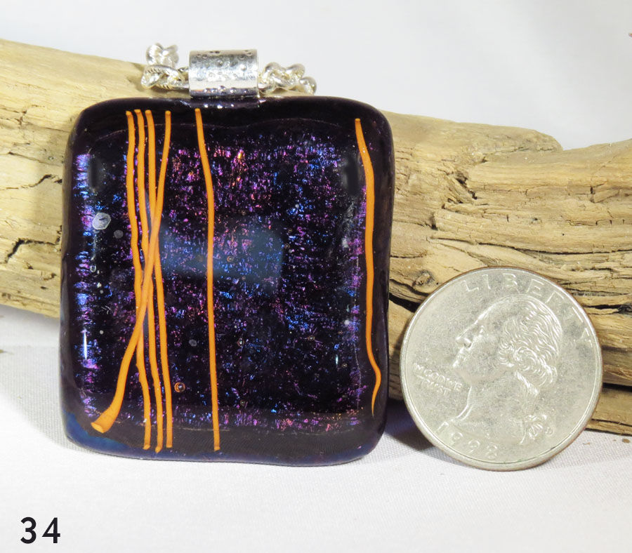 Purple Glass Necklace