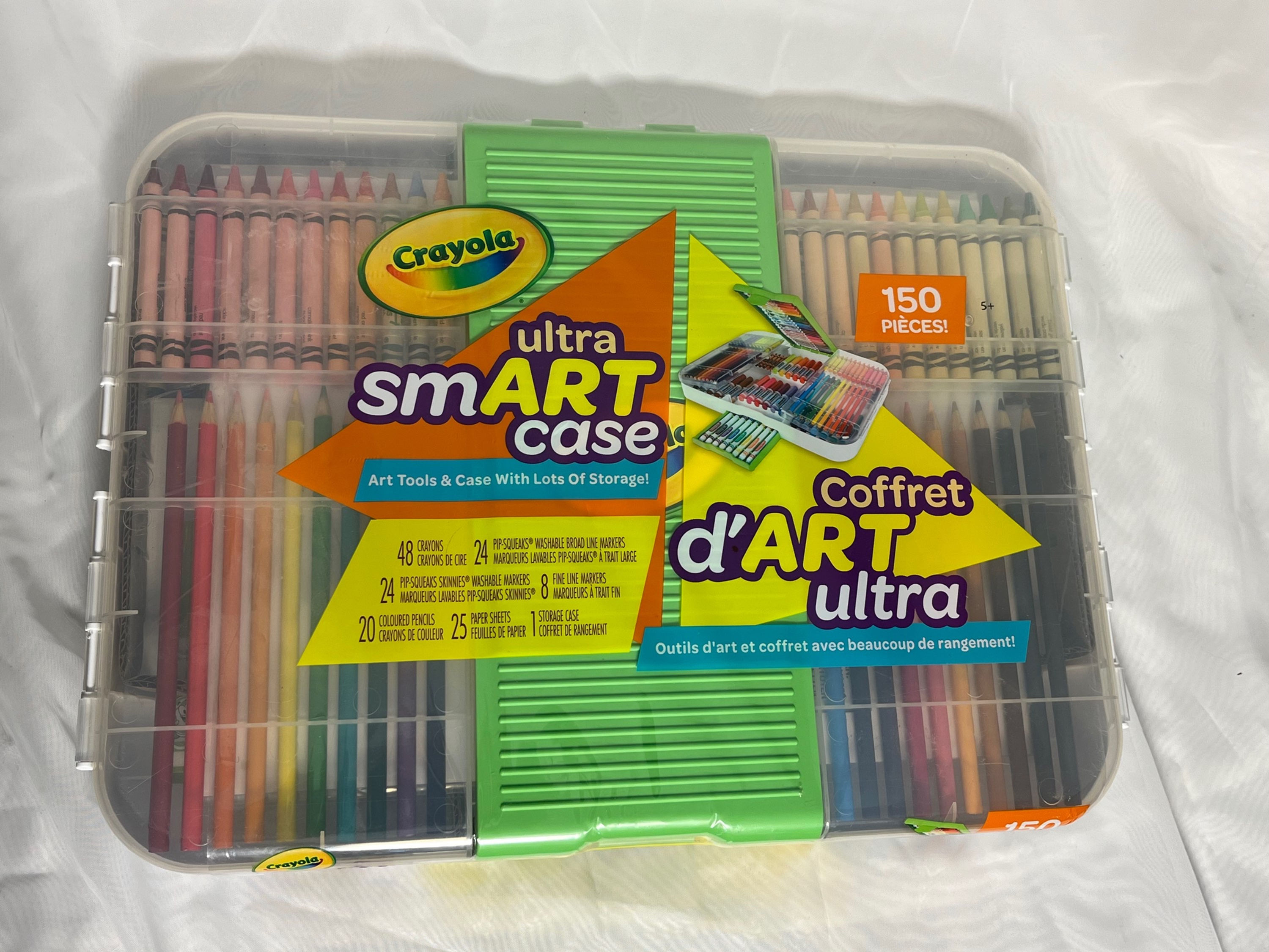 Crayola Ultra Smart Case, Art Tool wKit, Cool Case with Multiple Compartments