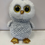 Thumbnail: Ty Owlette White Gray Owl Extra Large Beanie Baby 18”