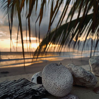 Just before the sun sets in Treasure Beach, Jamaica.