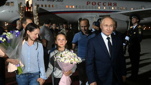 Children of freed sleeper agents learned they were Russians on the flight, Kremlin says