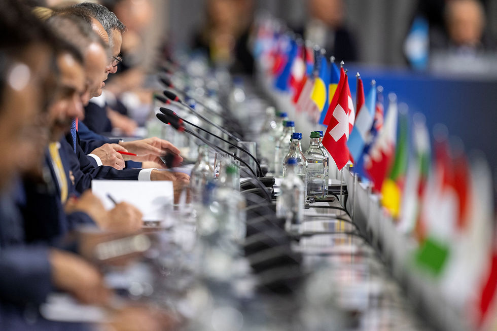 A view shows the plenary session of the Summit on Peace in Ukraine, in Stansstad, Switzerland, June 16, 2024. URS FLUEELER/File Photo