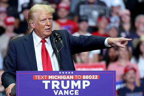 Republican presidential nominee and former U.S. President Donald Trump holds a campaign rally for the first time with his running mate, Republican vice presidential nominee U.S. Senator J.D. Vance (R-OH) in Grand Rapids, Michigan, U.S. July 20, 2024. /Tom Brenner