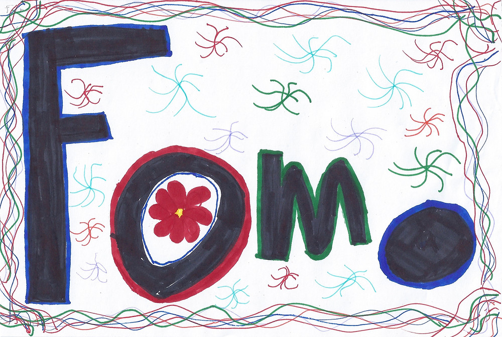 Juliet's drawing of "FOMO"