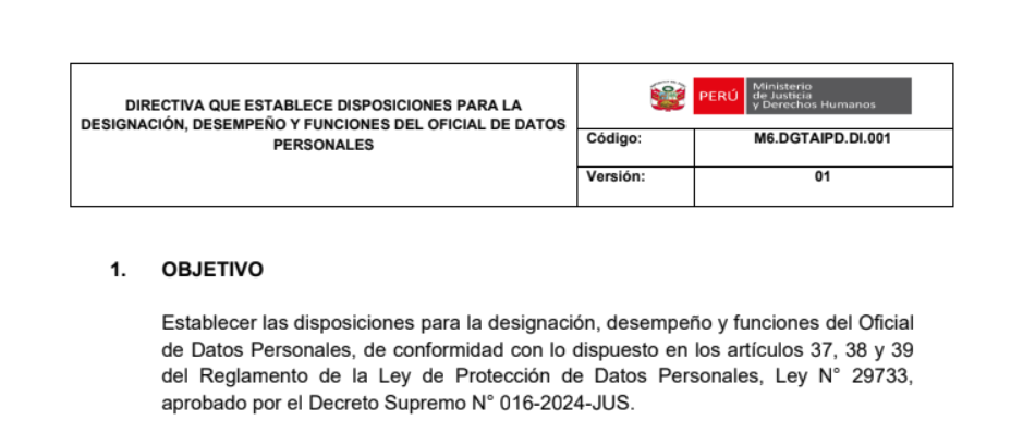 Resolución Directoral N.º 100-2025-JUS/DGTAIPD