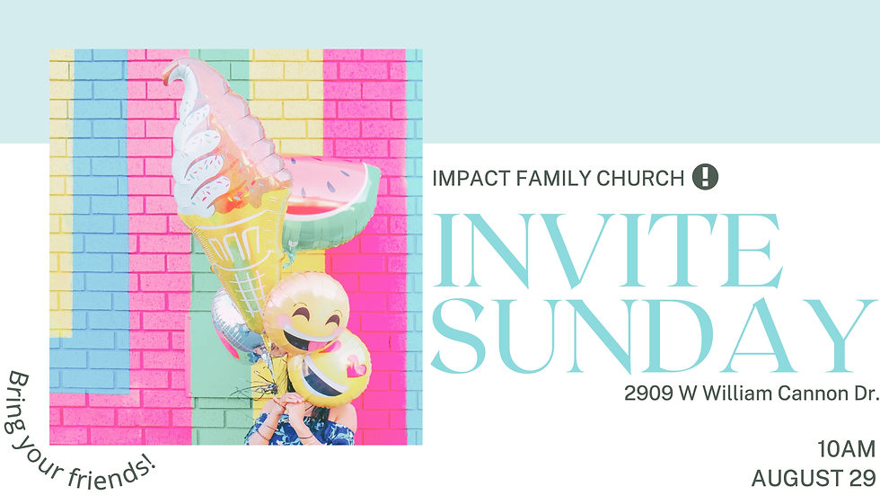 Invite Sunday - Bring One Save One