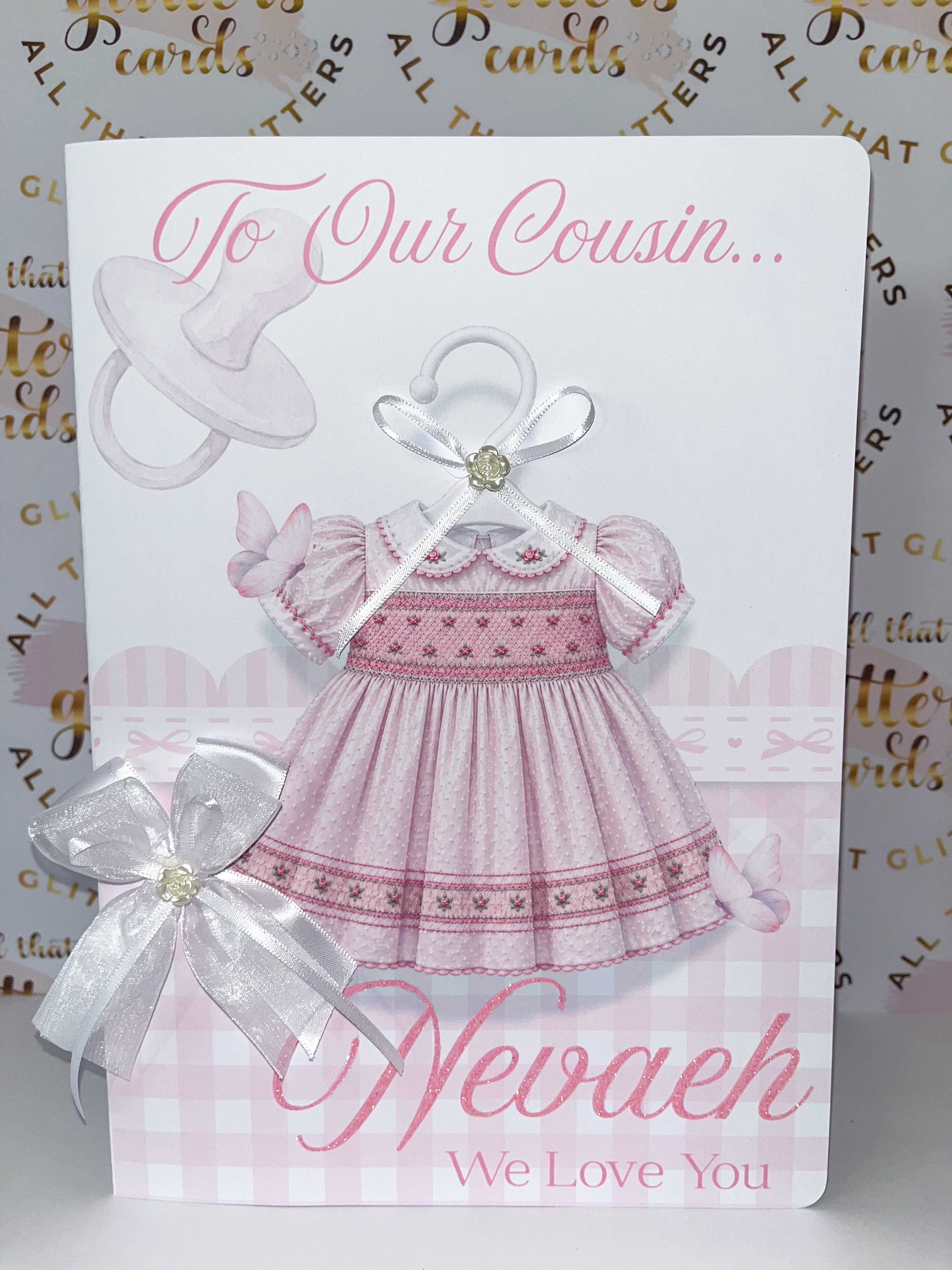Smock dress card