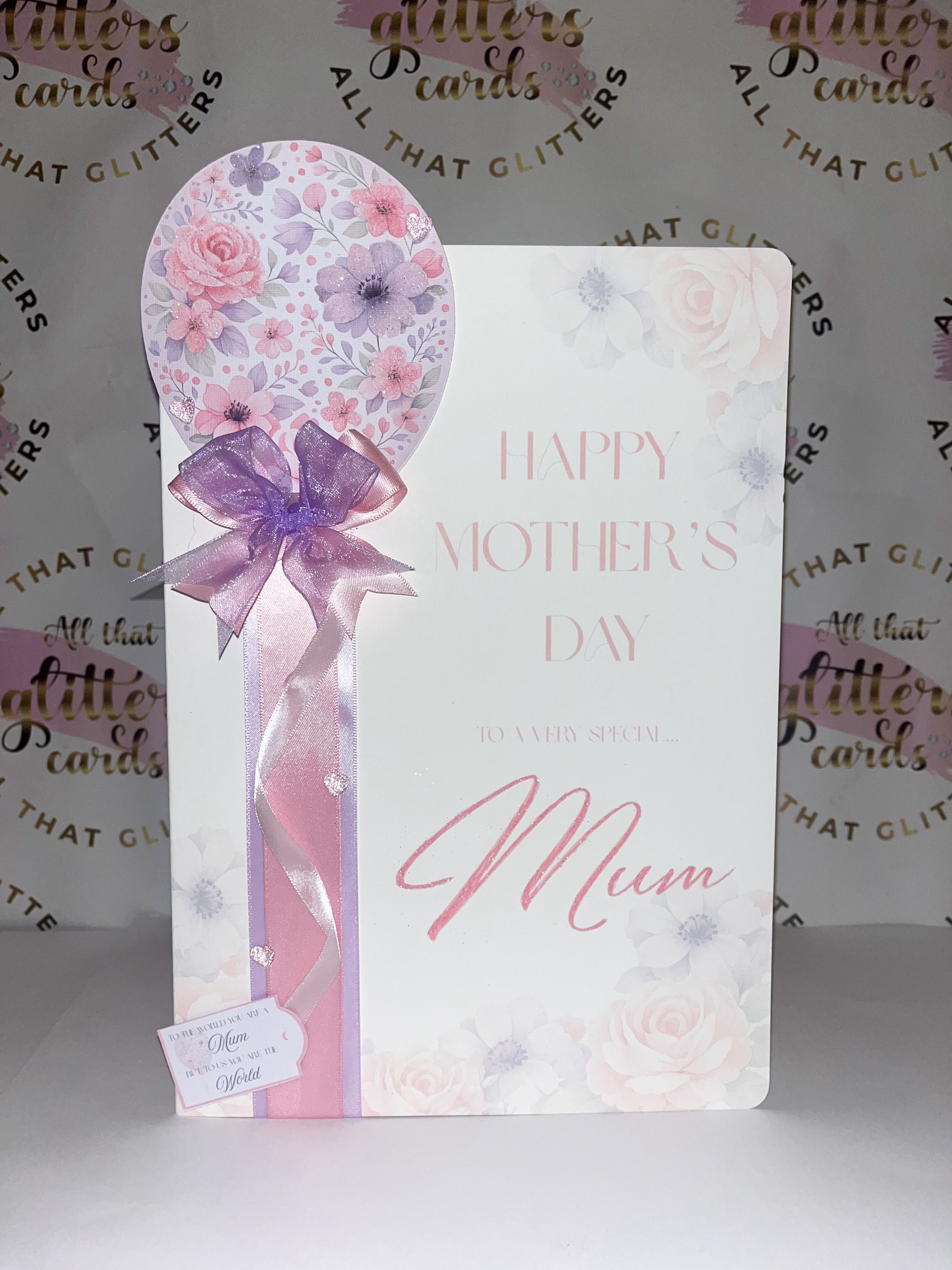 Floral 3d balloon card