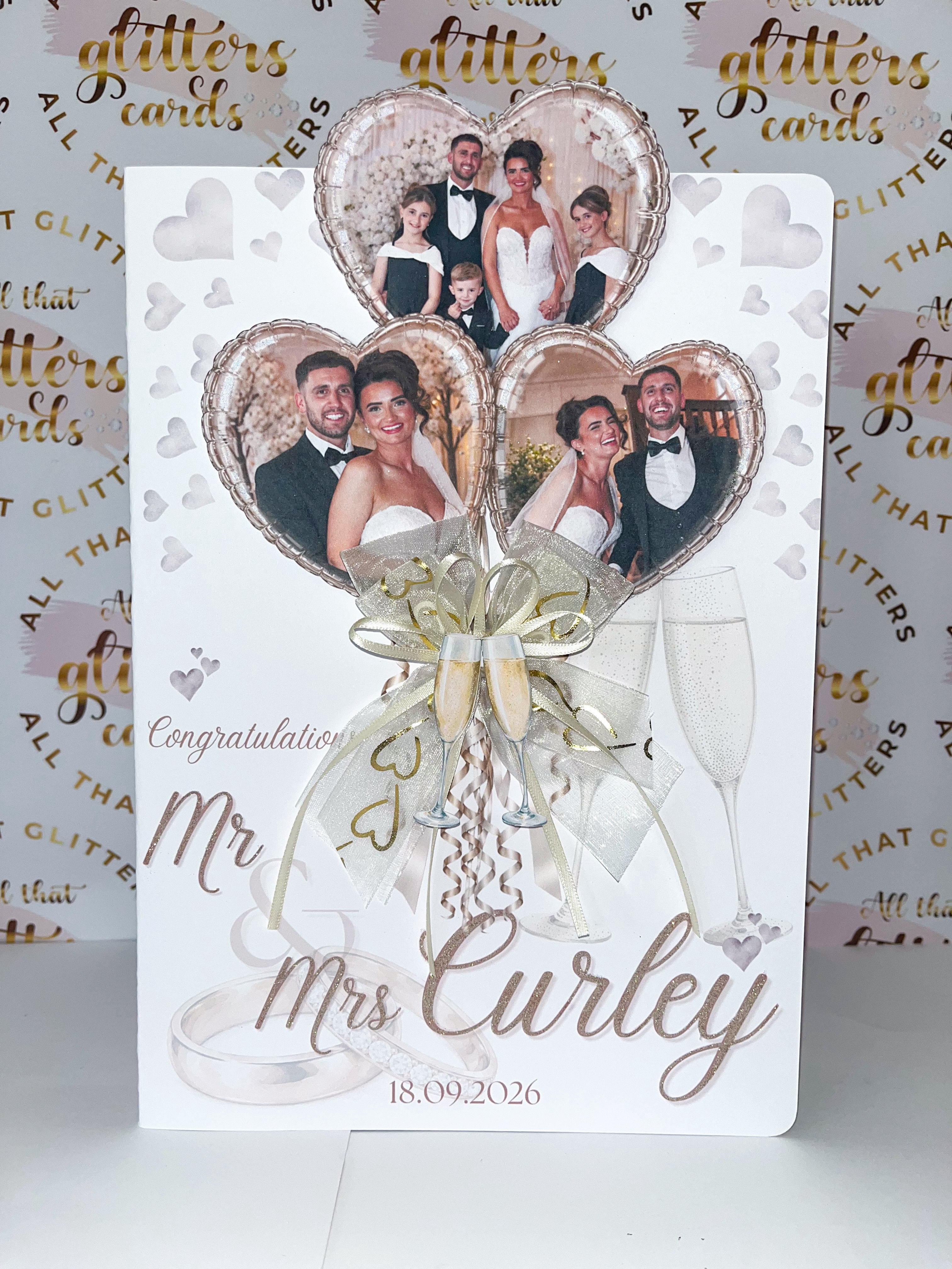 Photo balloons card