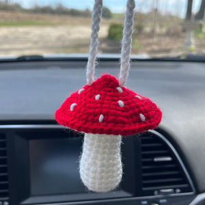 Mushroom Car Mirror Hanger