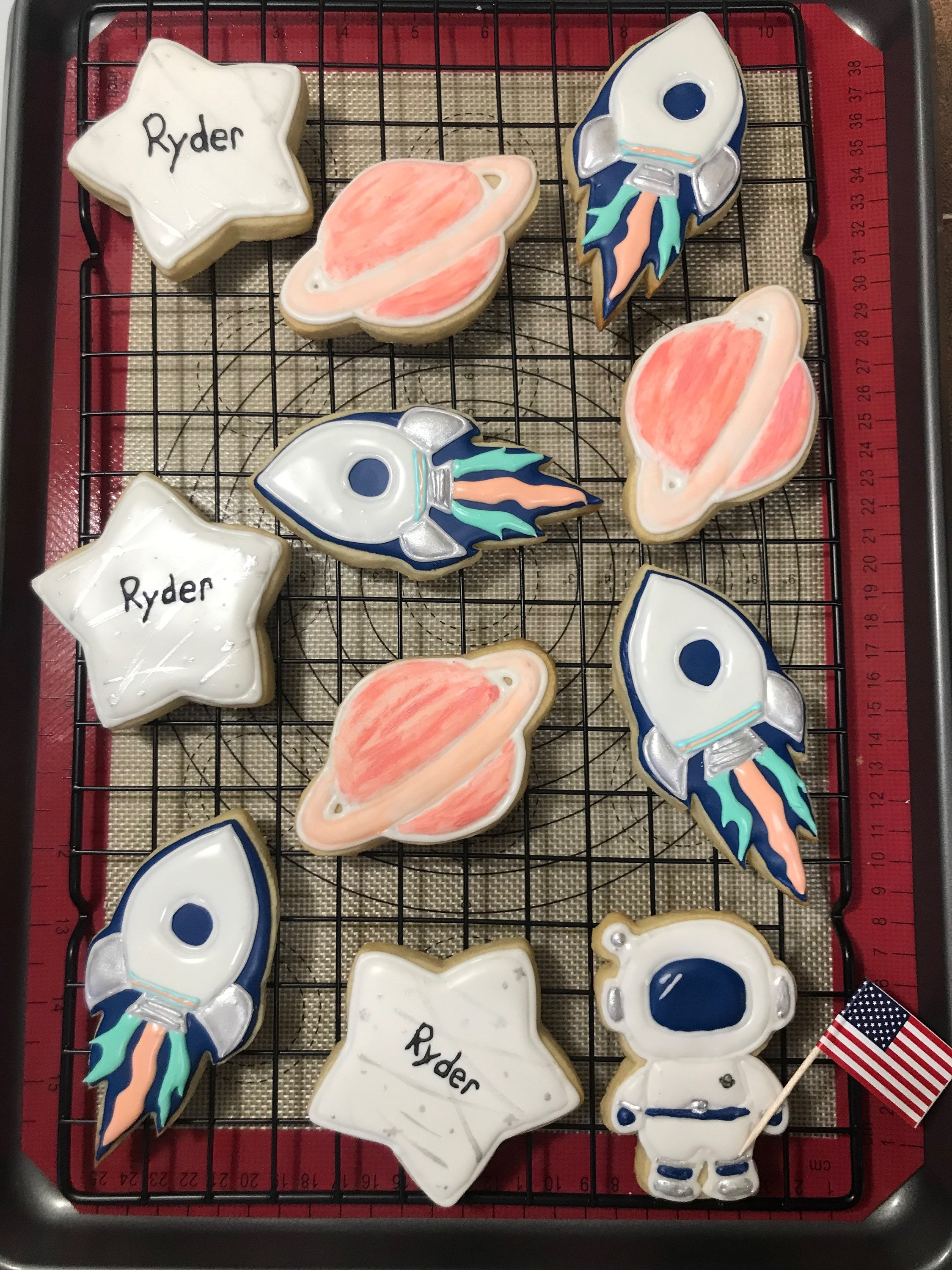 Space themed cookies