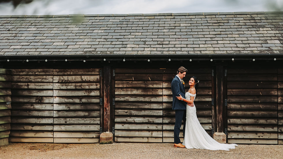 bride and groom with a nottingham wedding photographer