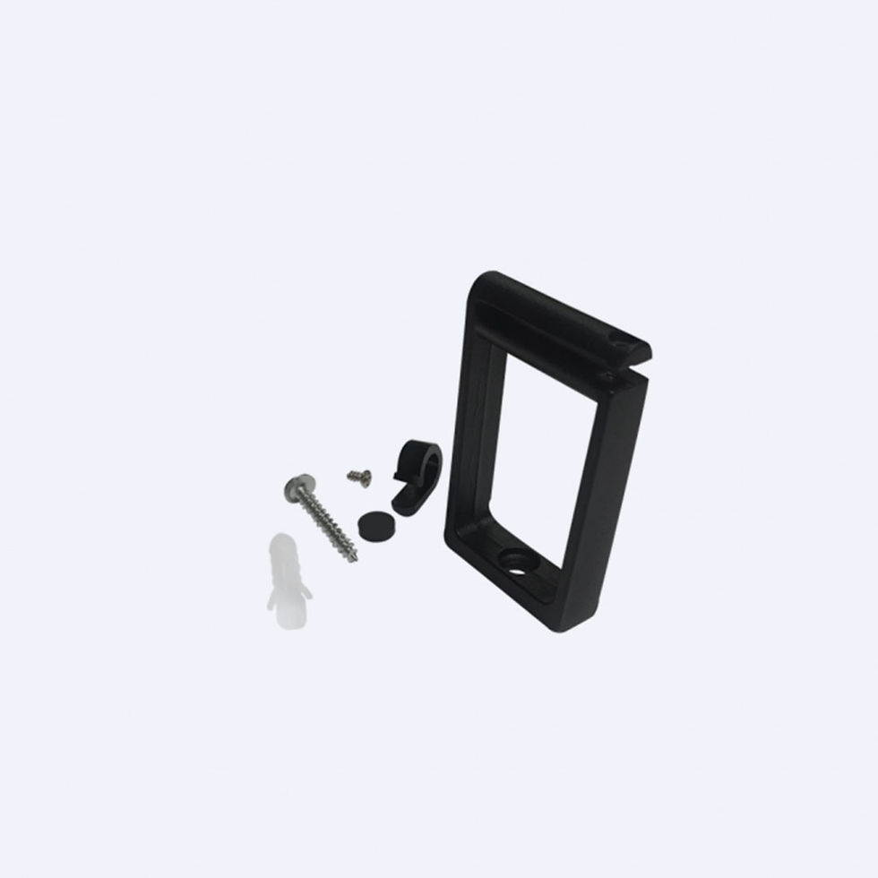 Black P0862-B2 mounting bracket for Superlume fabric tape lighting system