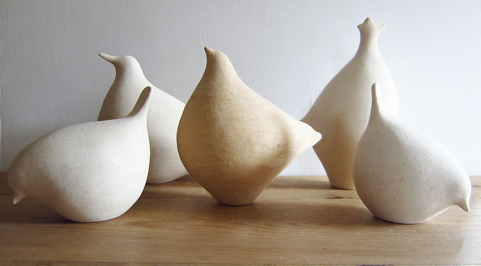Thumbnail: rustic stoneware fatbird CMS461